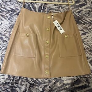 L’agence Truman faux leather skirt NEW! Size 8